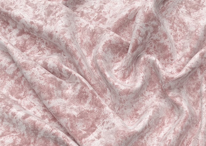 Cyrus Crushed Velvet, Rose - Motorised Roman Blind - Image 4